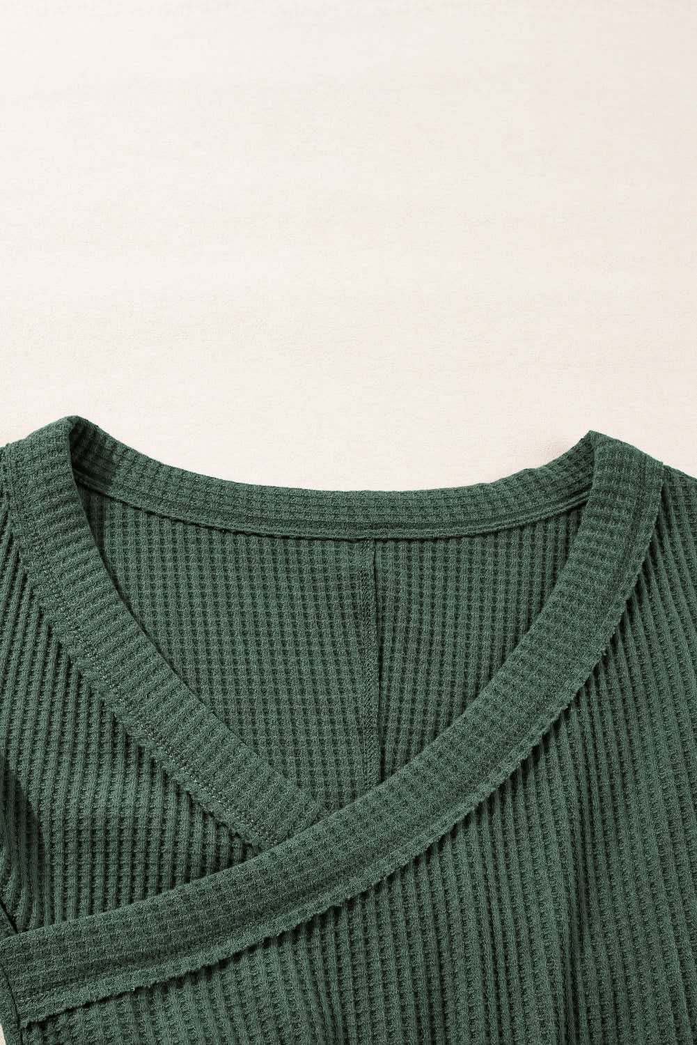 Chic blackish green ribbed bodysuit - Love Salve