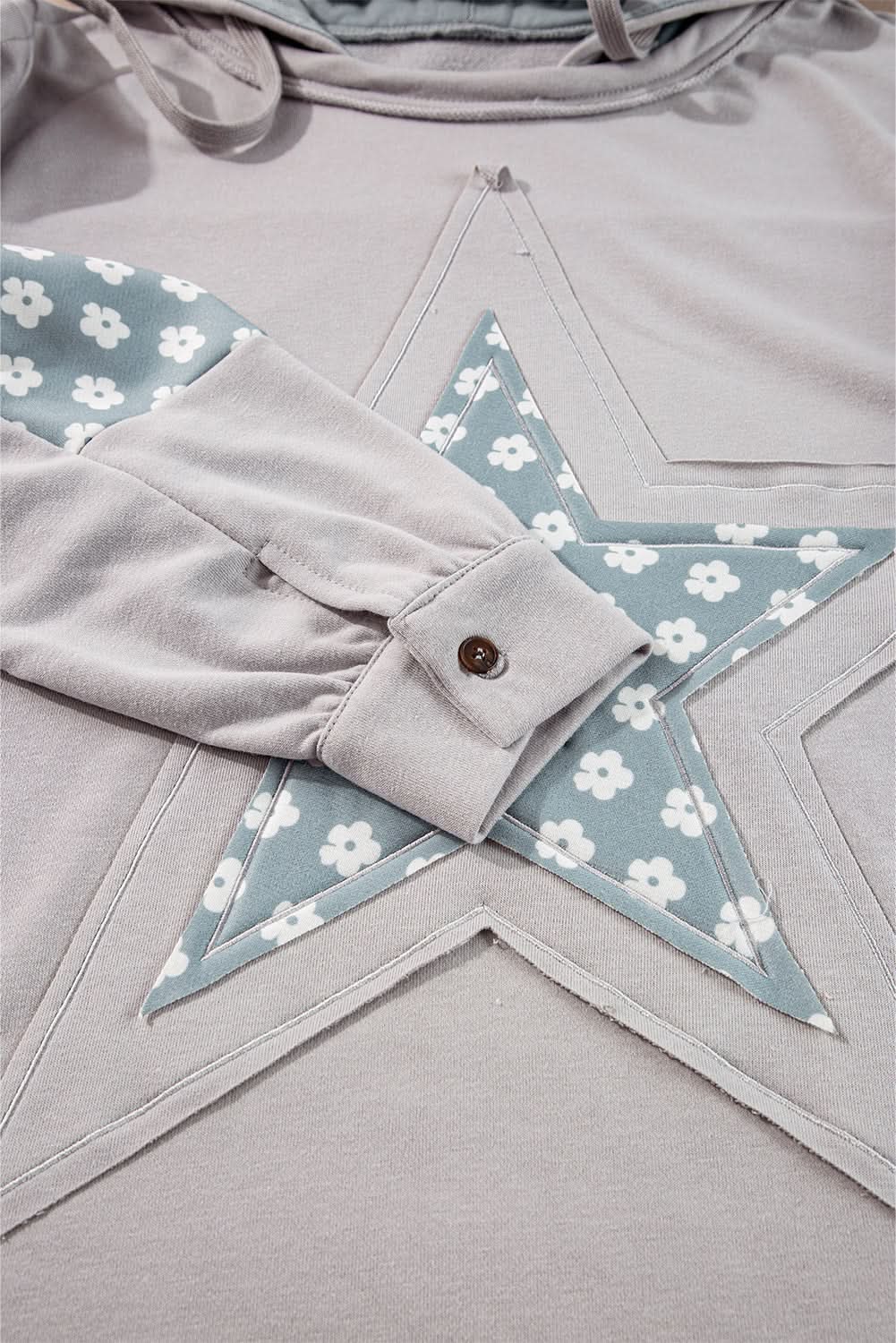 Beau floral patchwork hoodie - Love Salve