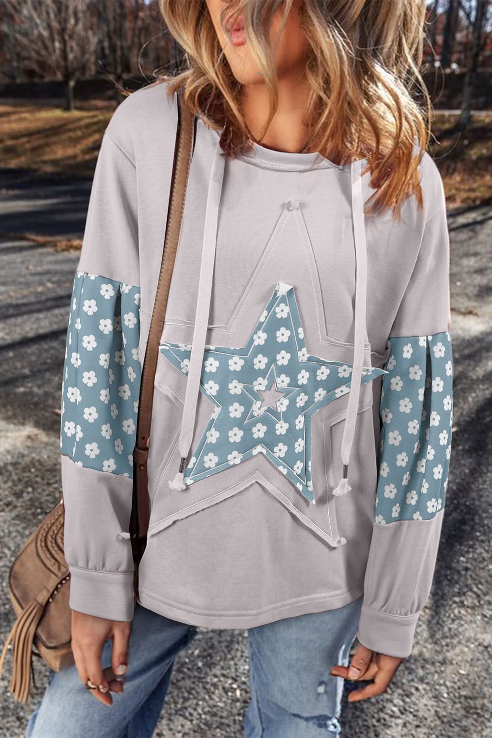 Beau floral patchwork hoodie - Love Salve