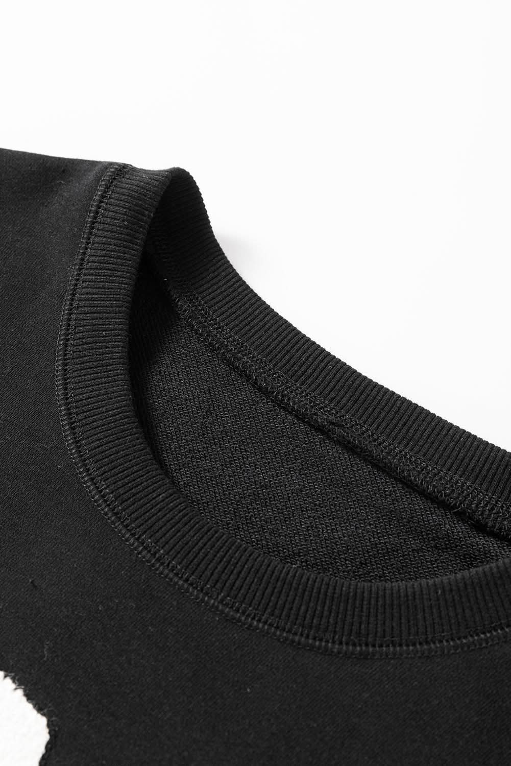 Black game day varsity sweatshirt - Love Salve