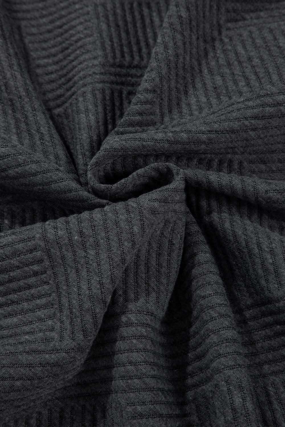 Gray color block drop shoulder hoodie - Love Salve