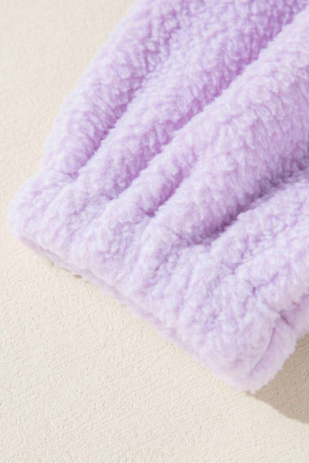 Lavendula fuzzy drawstring hoodie - Love Salve