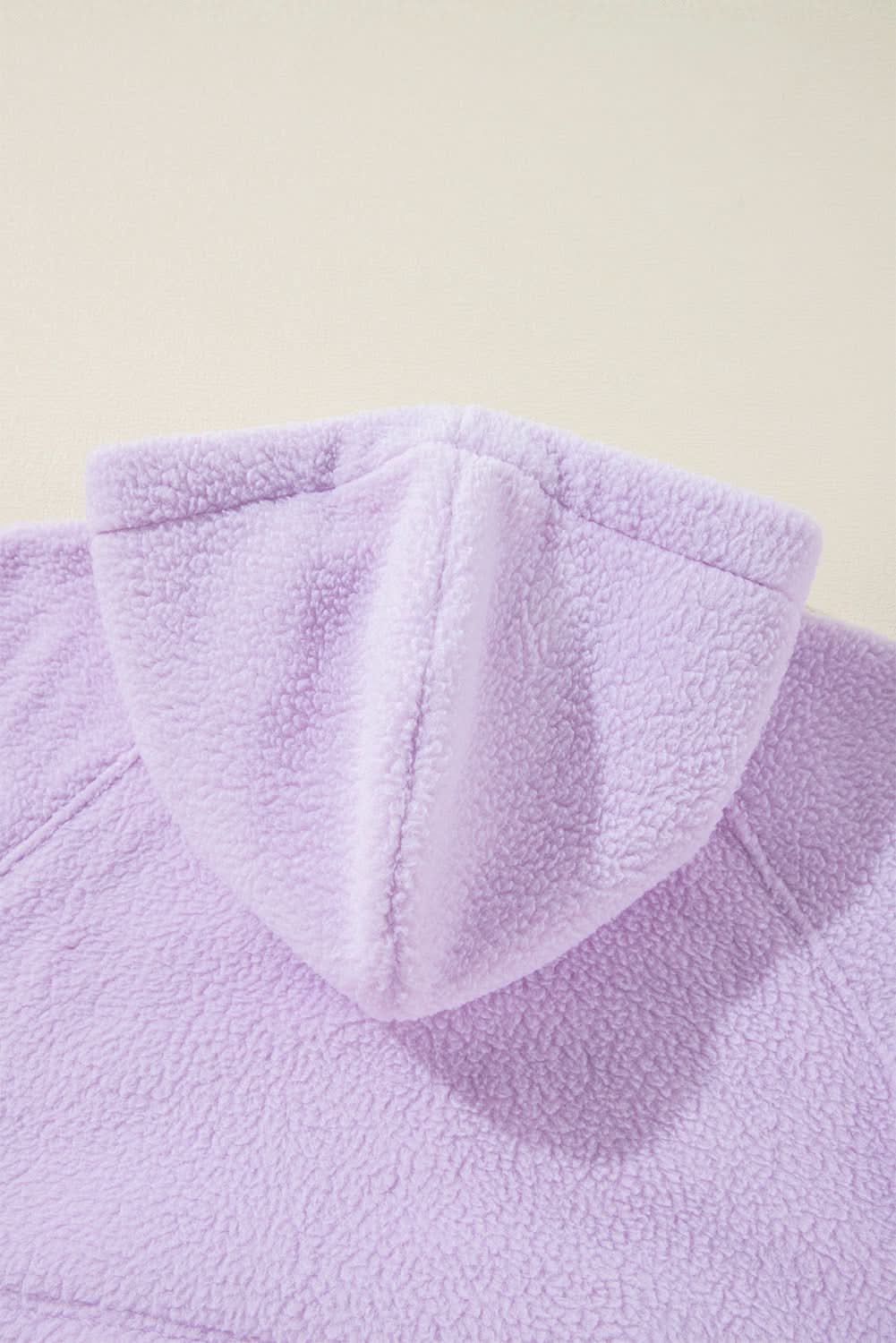 Lavendula fuzzy drawstring hoodie - Love Salve
