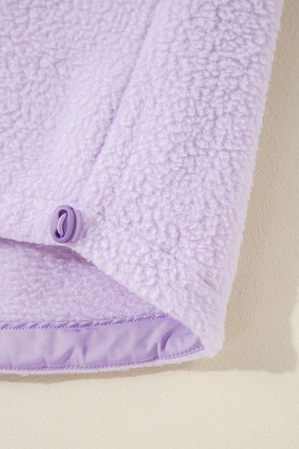 Lavendula fuzzy drawstring hoodie - Love Salve
