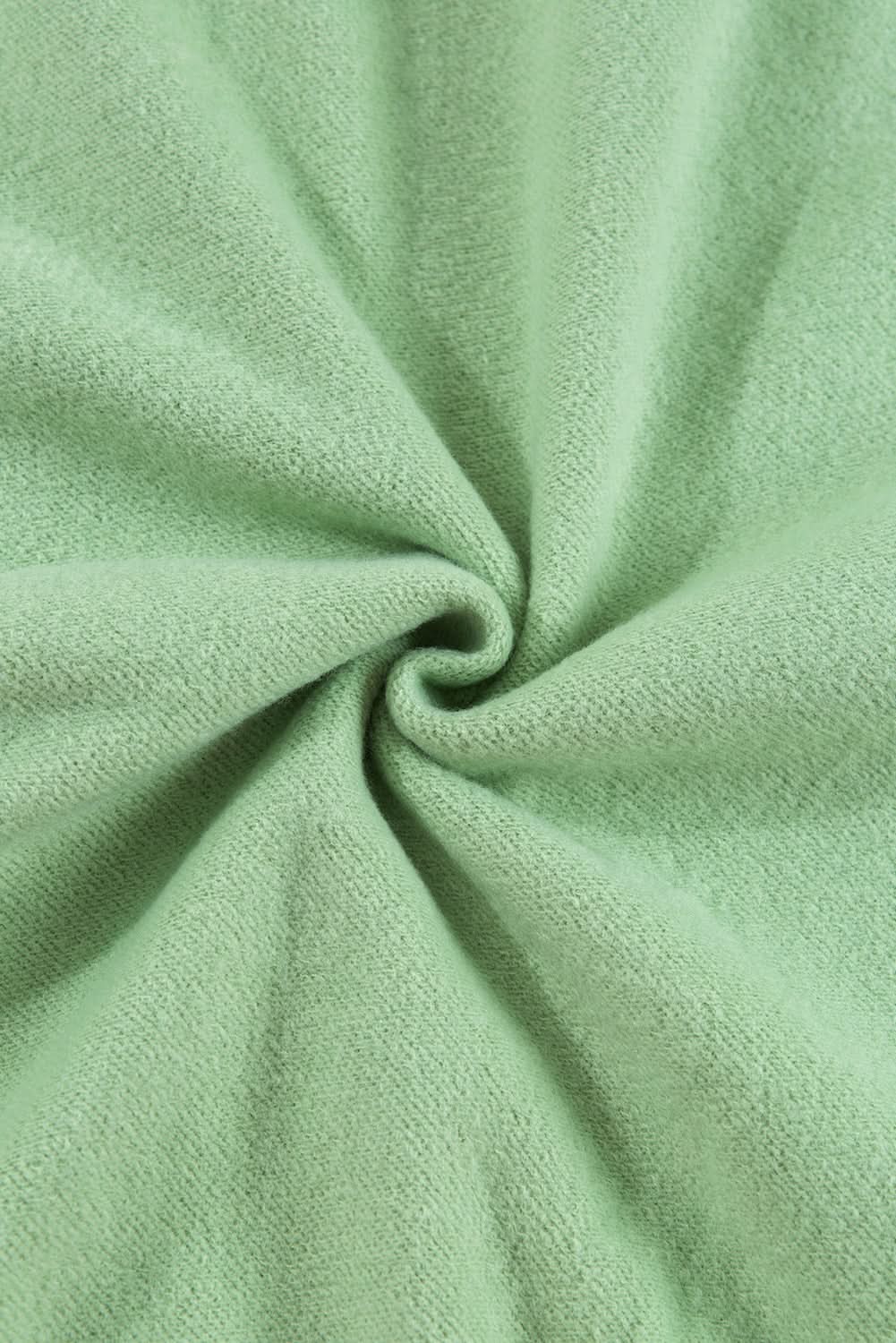 Cozy fleece-lined sweatshirt in smoke green - Love Salve