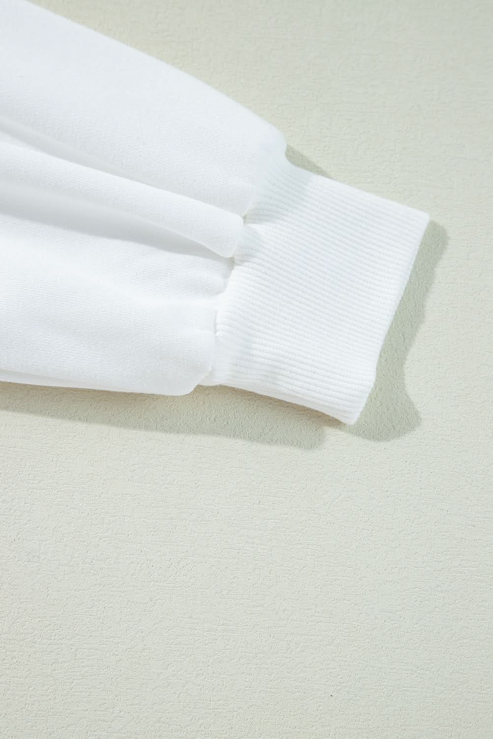 White varsity pullover sweatshirt - Love Salve