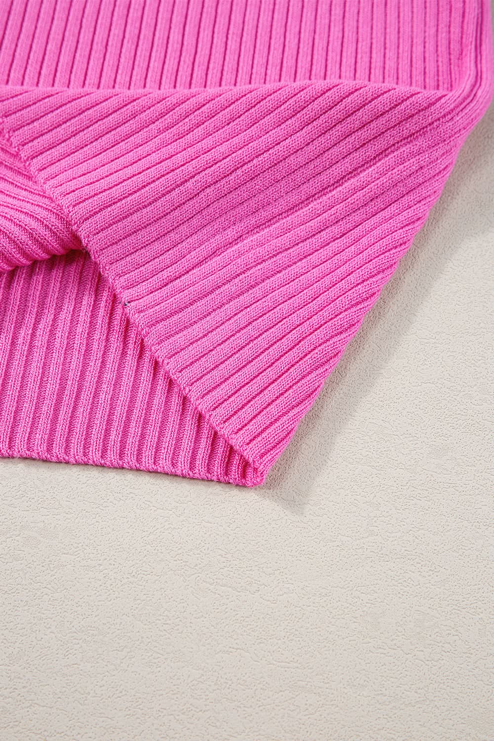 Trendy pink ribbed tank top - Love Salve