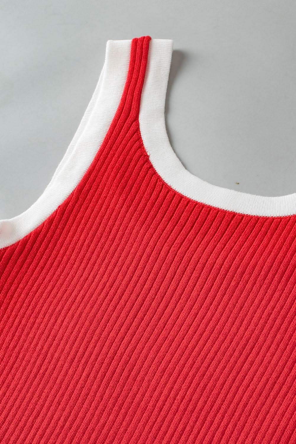 Trendy colorblock ribbed tank top - Love Salve