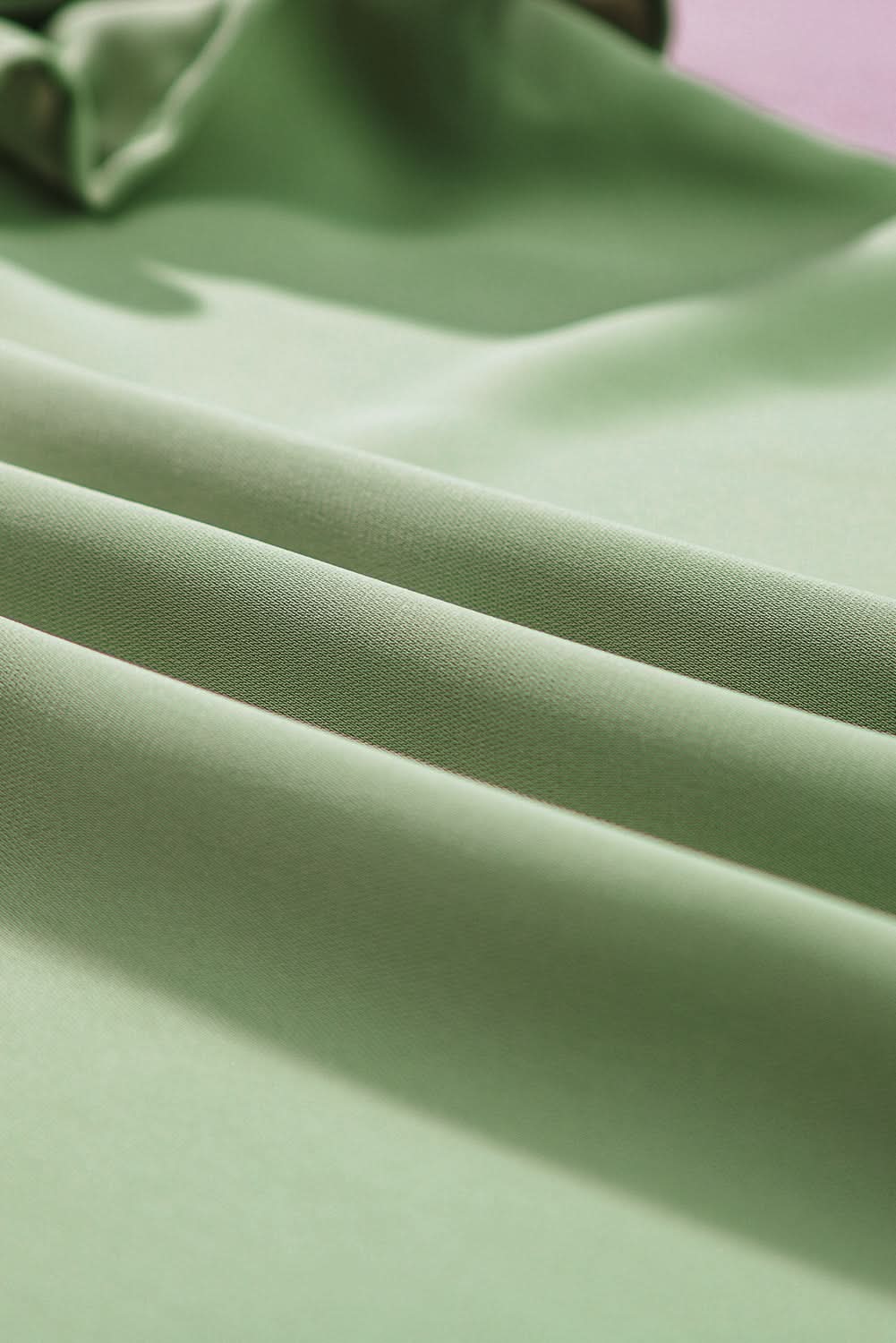 Chic smoke green ruffle tank top