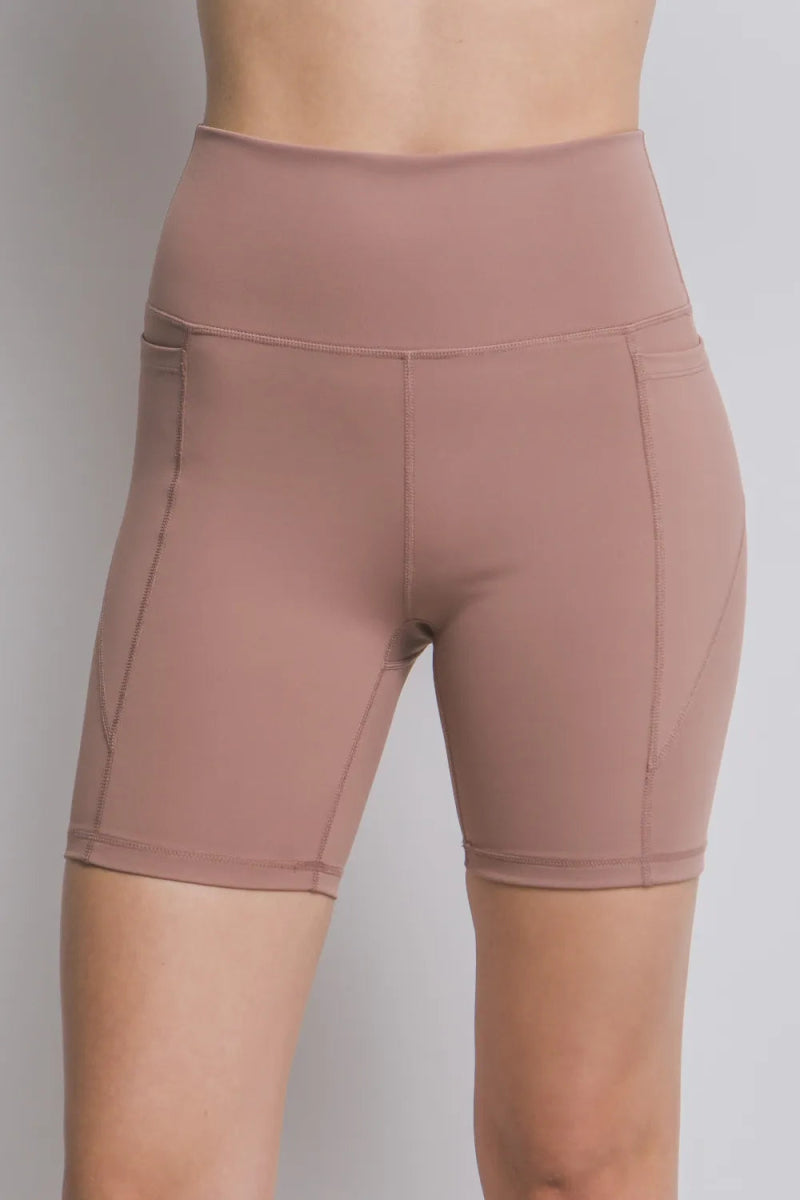 Love Tree High Waist Seam Detail Active Shorts for Women - Love Salve