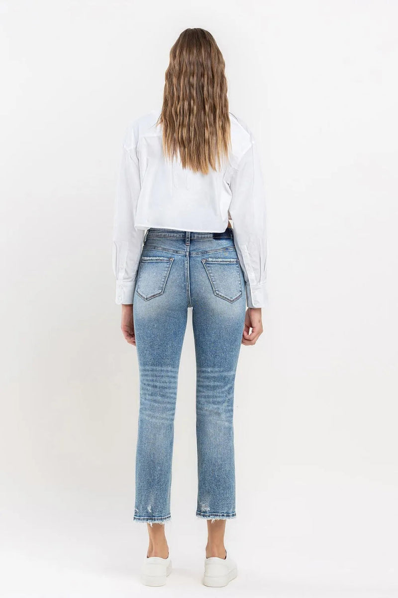 Lovervet Full Size High Rise Slim Straight Jeans for Women - Love Salve