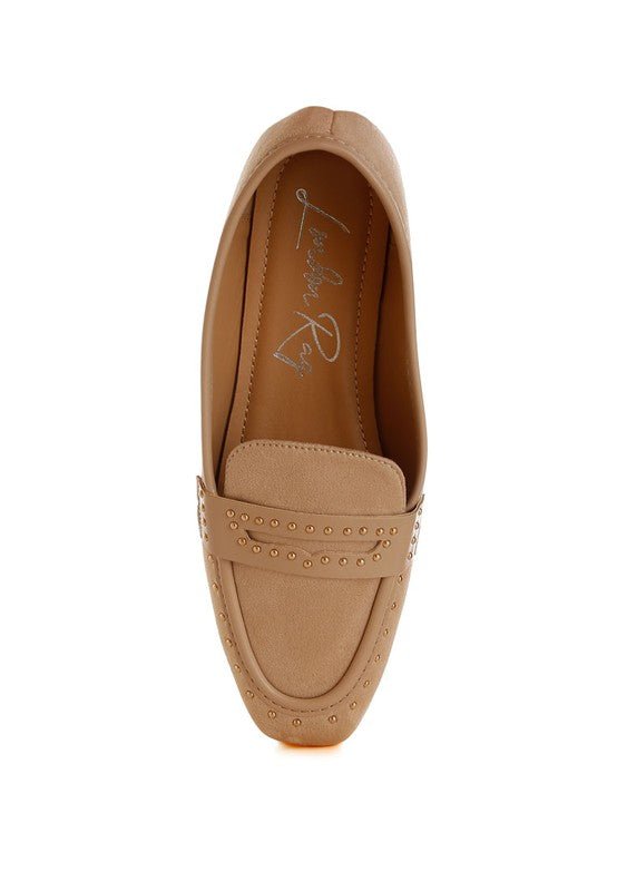 Lumina Penny Strap Studded Loafers for Elegant Style - Love Salve