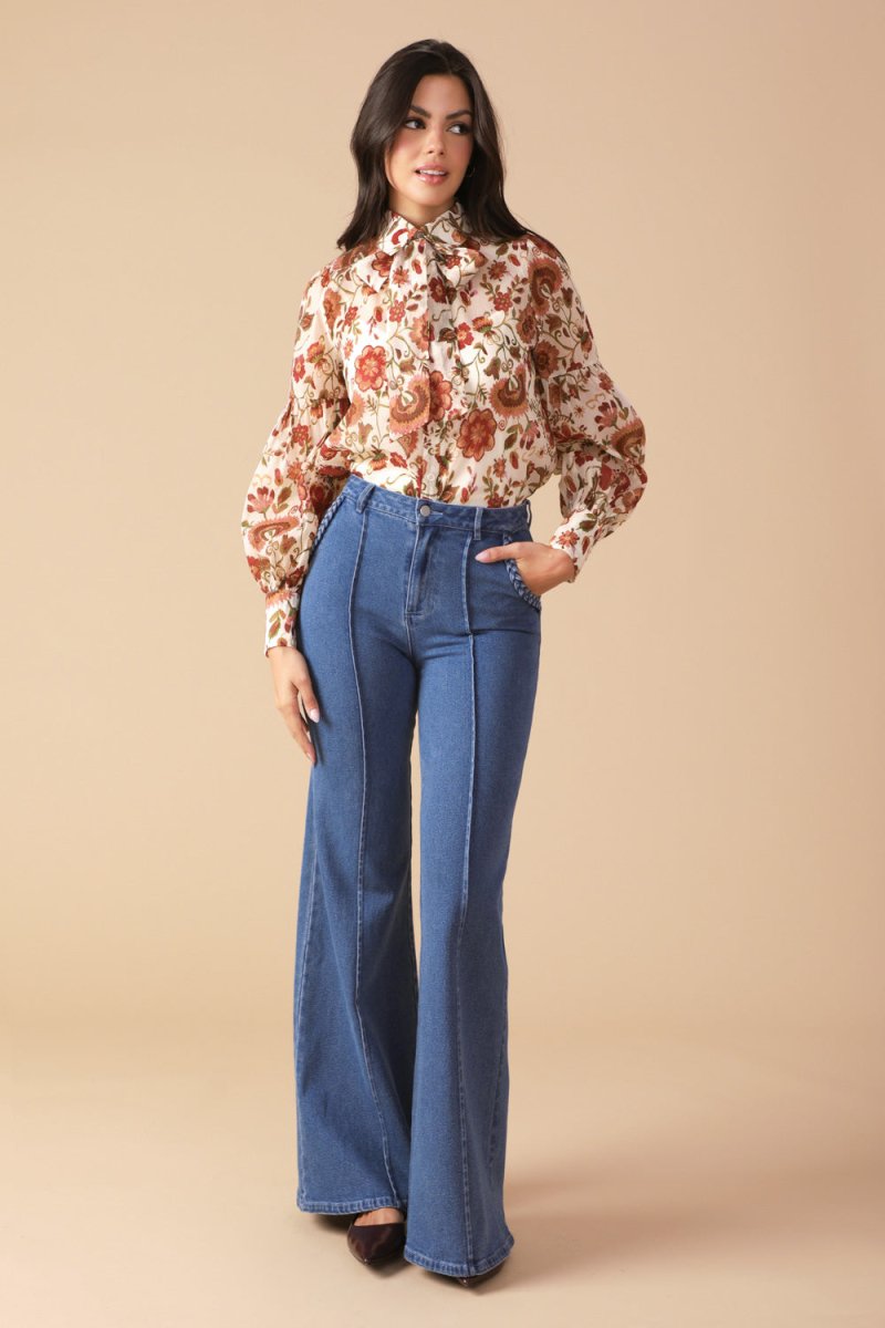MEMORIES IN FOCUS WOVEN BLOUSE - Love Salve