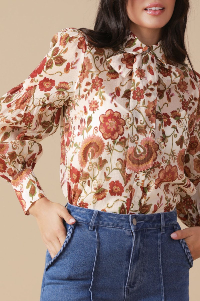 MEMORIES IN FOCUS WOVEN BLOUSE - Love Salve