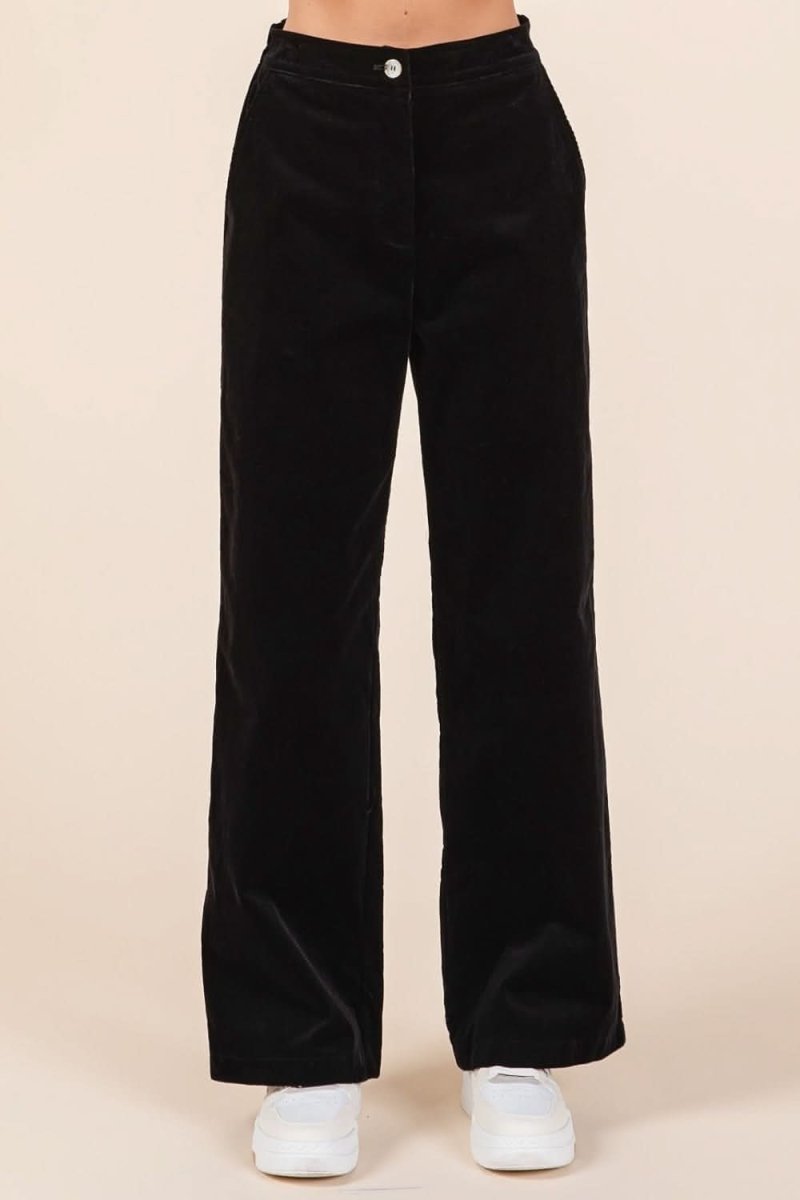 Mittoshop Corduroy Back Elastic Waist Pants - Love Salve