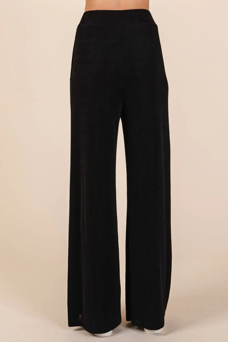 Mittoshop Elastic Waist Pants with Side Pockets for Comfort - Love Salve
