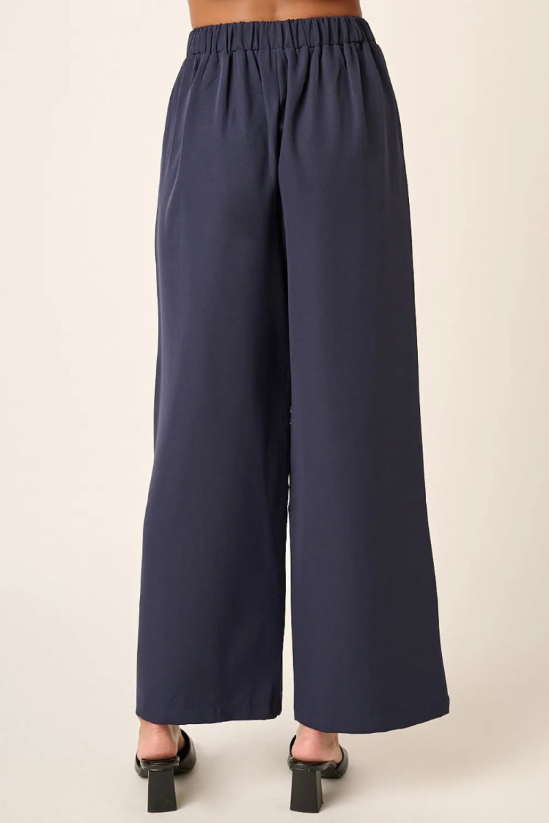 Mittoshop Inverted Pleat Detail Wide Leg Pants for Women - Love Salve