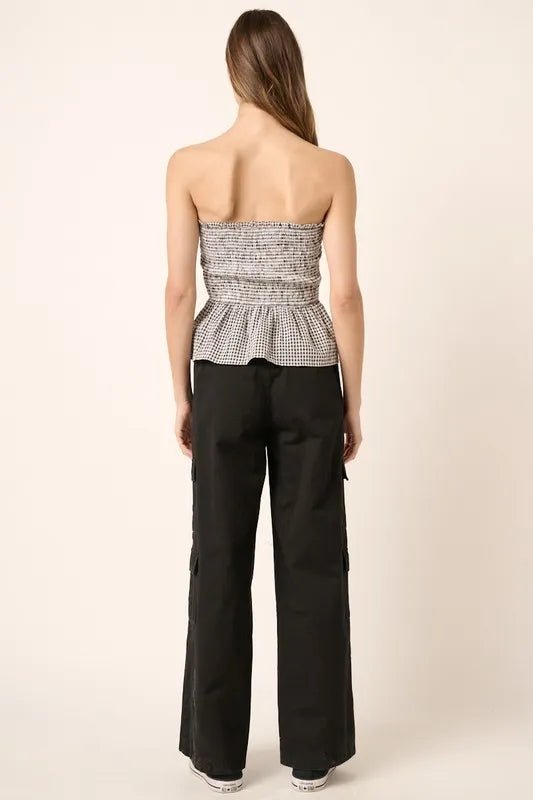 Mittoshop Low Rise Elastic Cover Waistband Cargo Pants - Love Salve