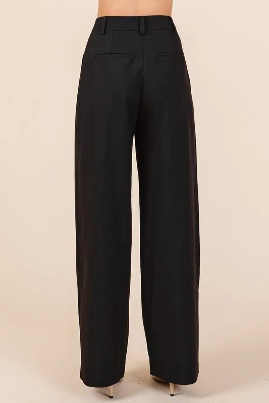 Mittoshop Pintuck Detail High Rise Pants for Chic Style - Love Salve