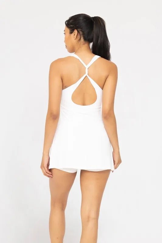 MONO B Twist Racerback Fit - and - Flare Dress for Women - Love Salve