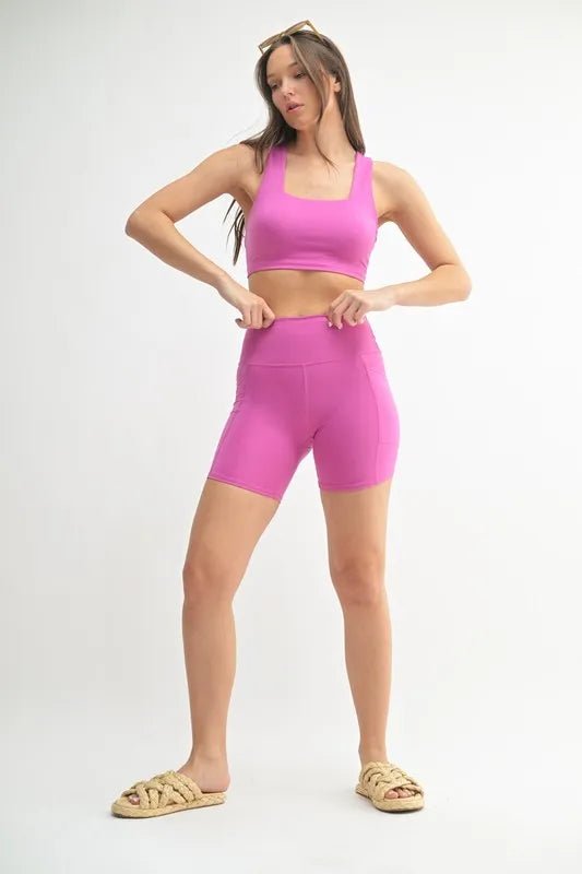MONO B Venice Cloud Light Sculpt Biker Shorts for Women - Love Salve