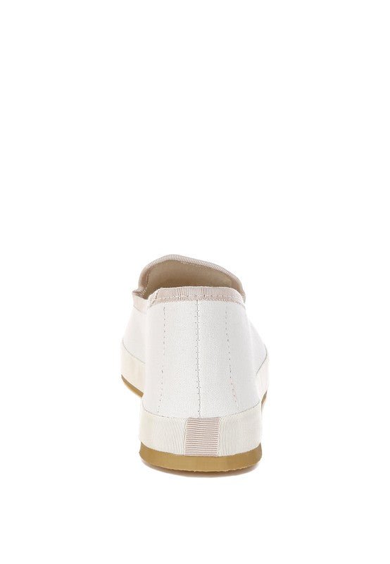 Moshka Round Toe Canvas Slip-On Loafers for Everyday Style - Love Salve