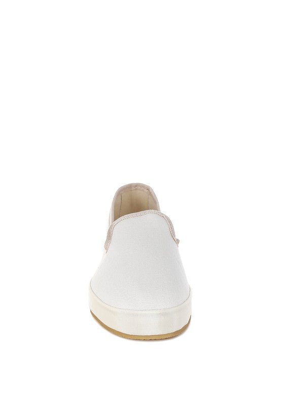 Moshka Round Toe Canvas Slip-On Loafers for Everyday Style - Love Salve