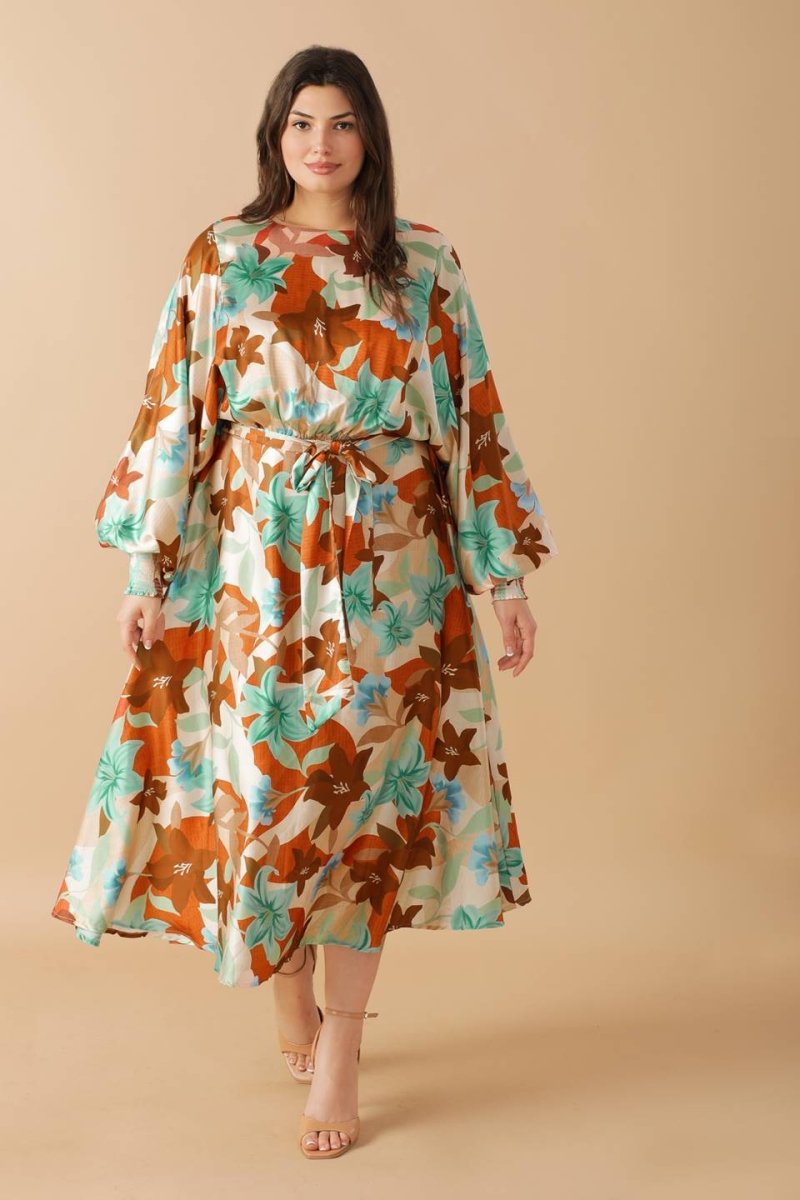 MYSTIC TWILIGHT WOVEN MIDI DRESS - Love Salve