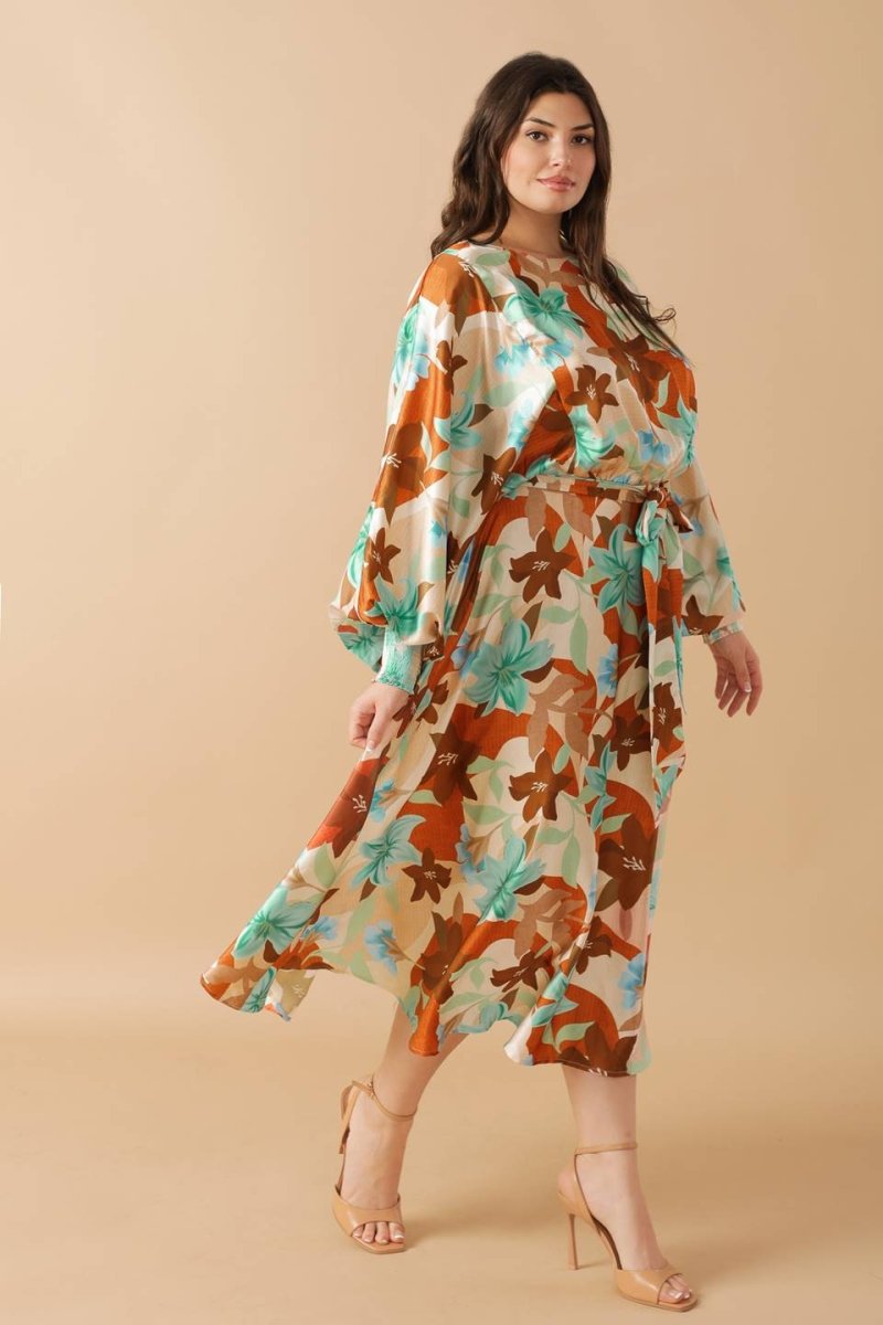 MYSTIC TWILIGHT WOVEN MIDI DRESS - Love Salve