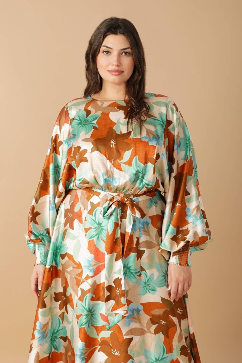 MYSTIC TWILIGHT WOVEN MIDI DRESS - Love Salve