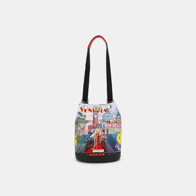 Nicole Lee USA Nylon Multifunctional Bucket Backpack - Love Salve