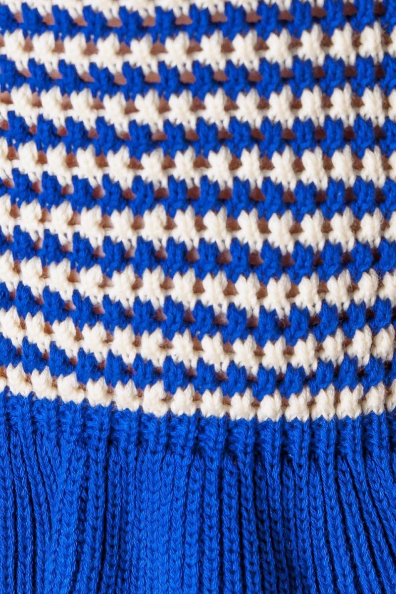 OUT WEST BLUE SWEATER KNIT TOP - Love Salve