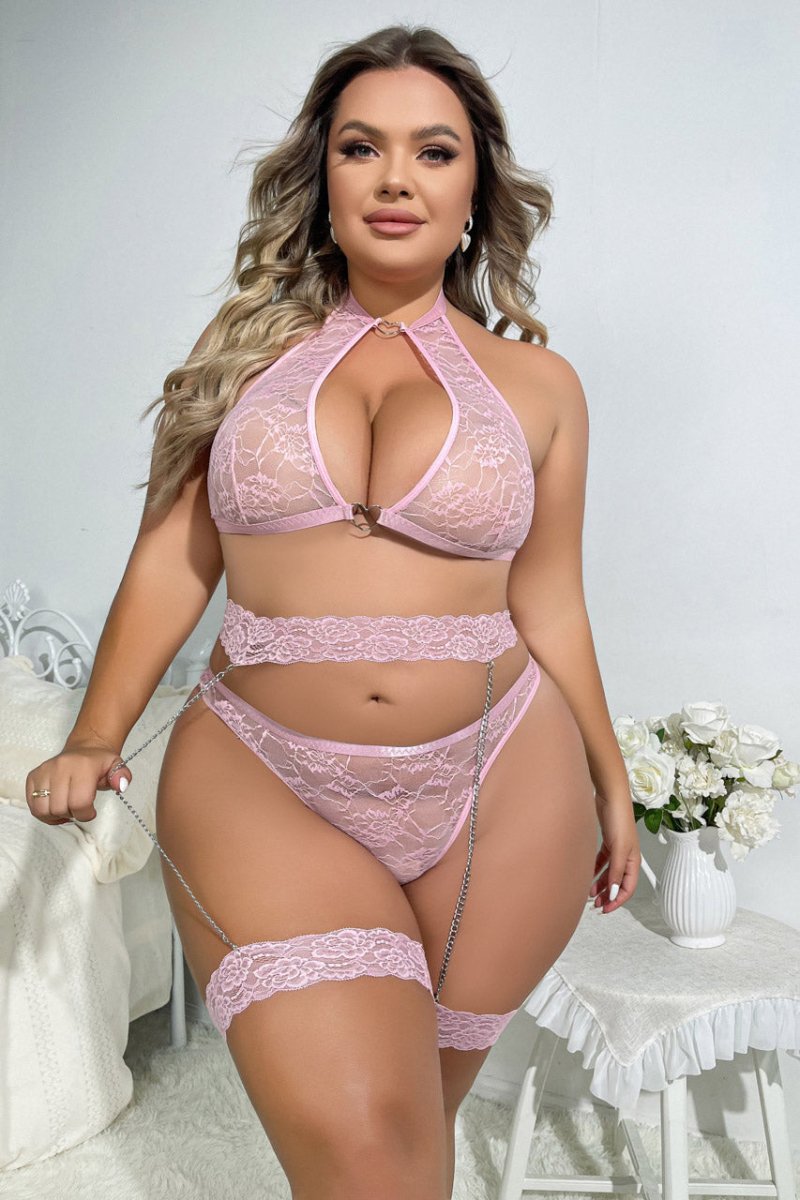 Plus Size Heartbreaker Bra Set - Love Salve