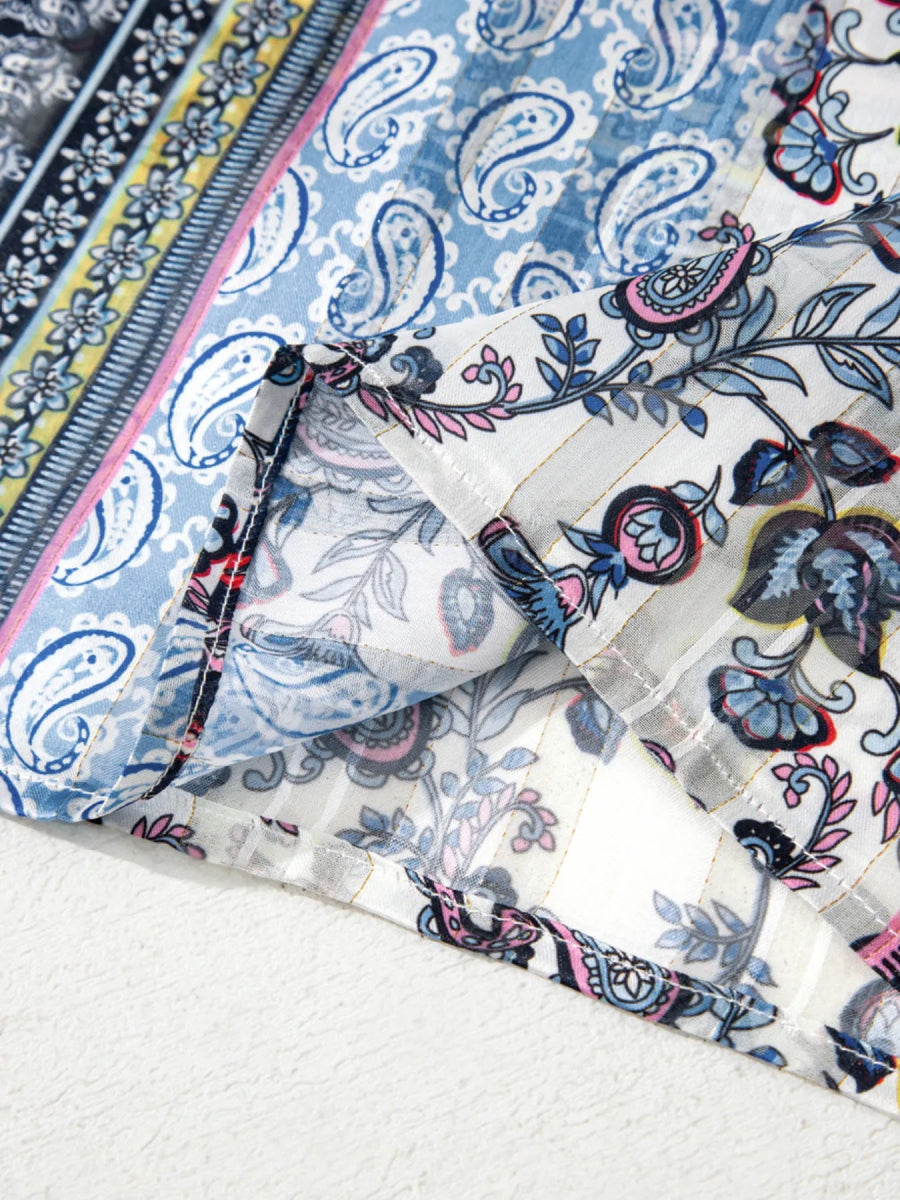 Printed Open Front Cover Up - Love Salve