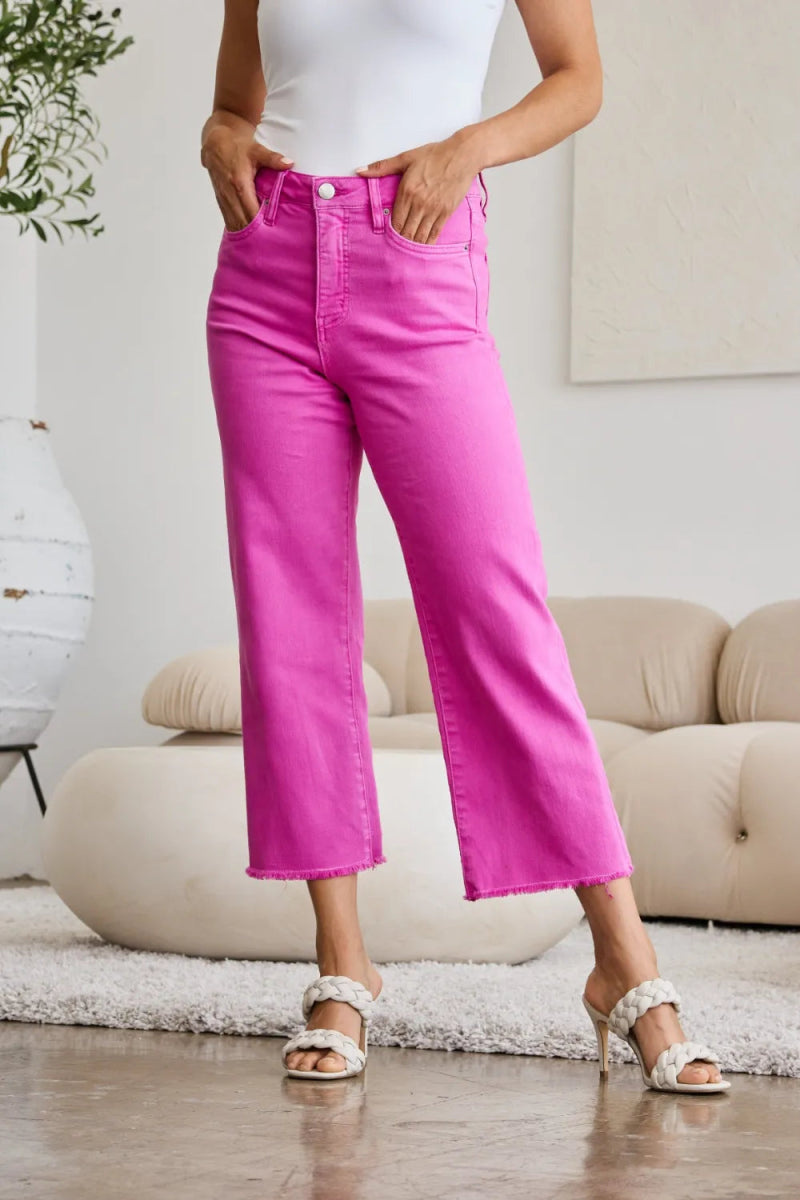 RFM Crop Chloe Full Size Tummy Control High Waist Jeans - Love Salve
