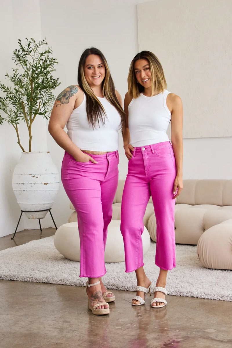 RFM Crop Chloe Full Size Tummy Control High Waist Jeans - Love Salve