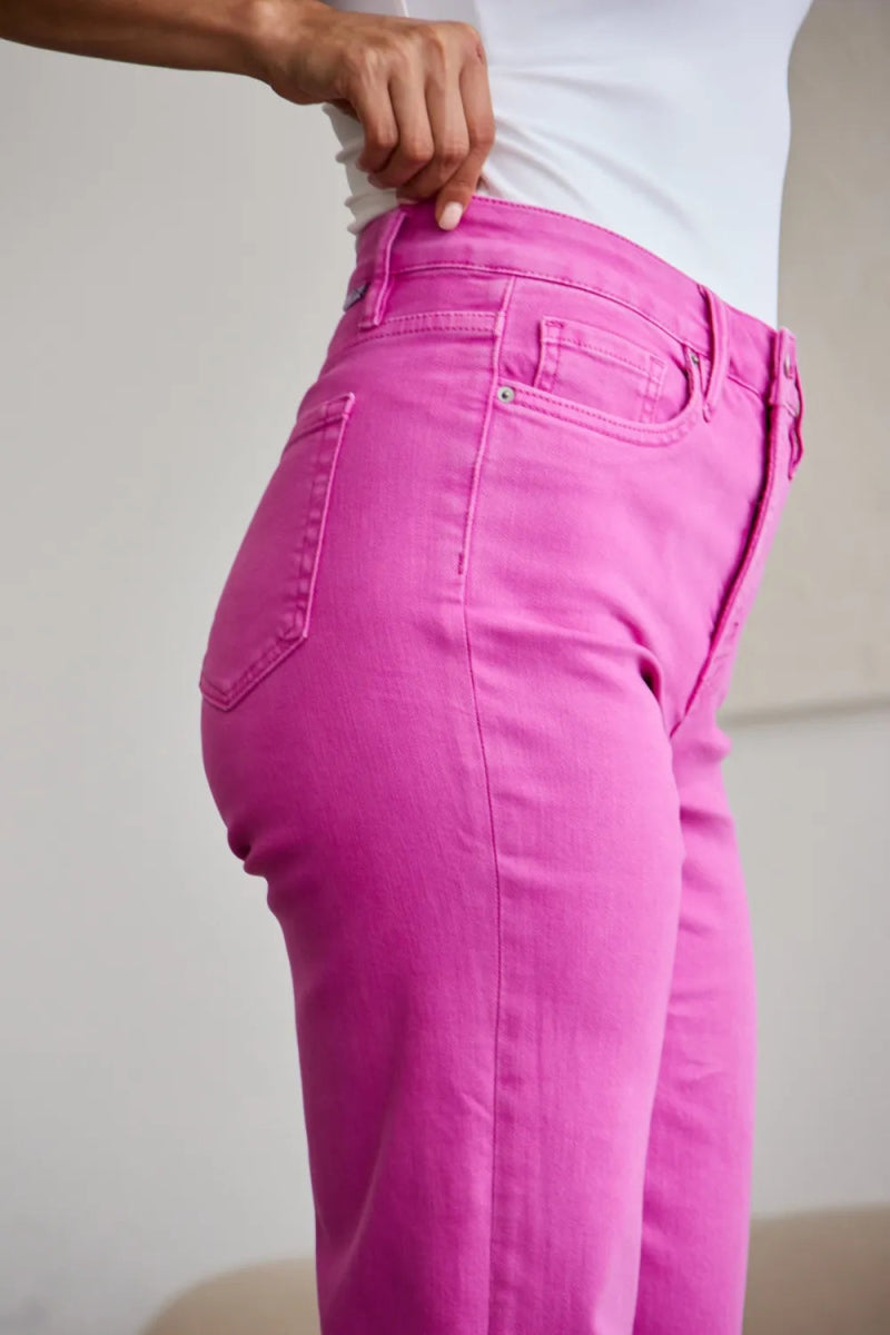 RFM Crop Chloe Full Size Tummy Control High Waist Jeans - Love Salve