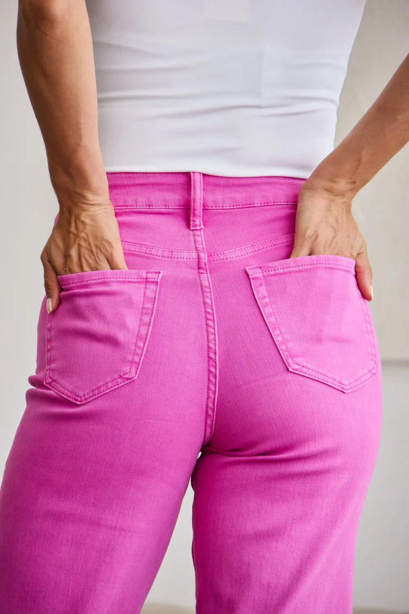 RFM Crop Chloe Full Size Tummy Control High Waist Jeans - Love Salve