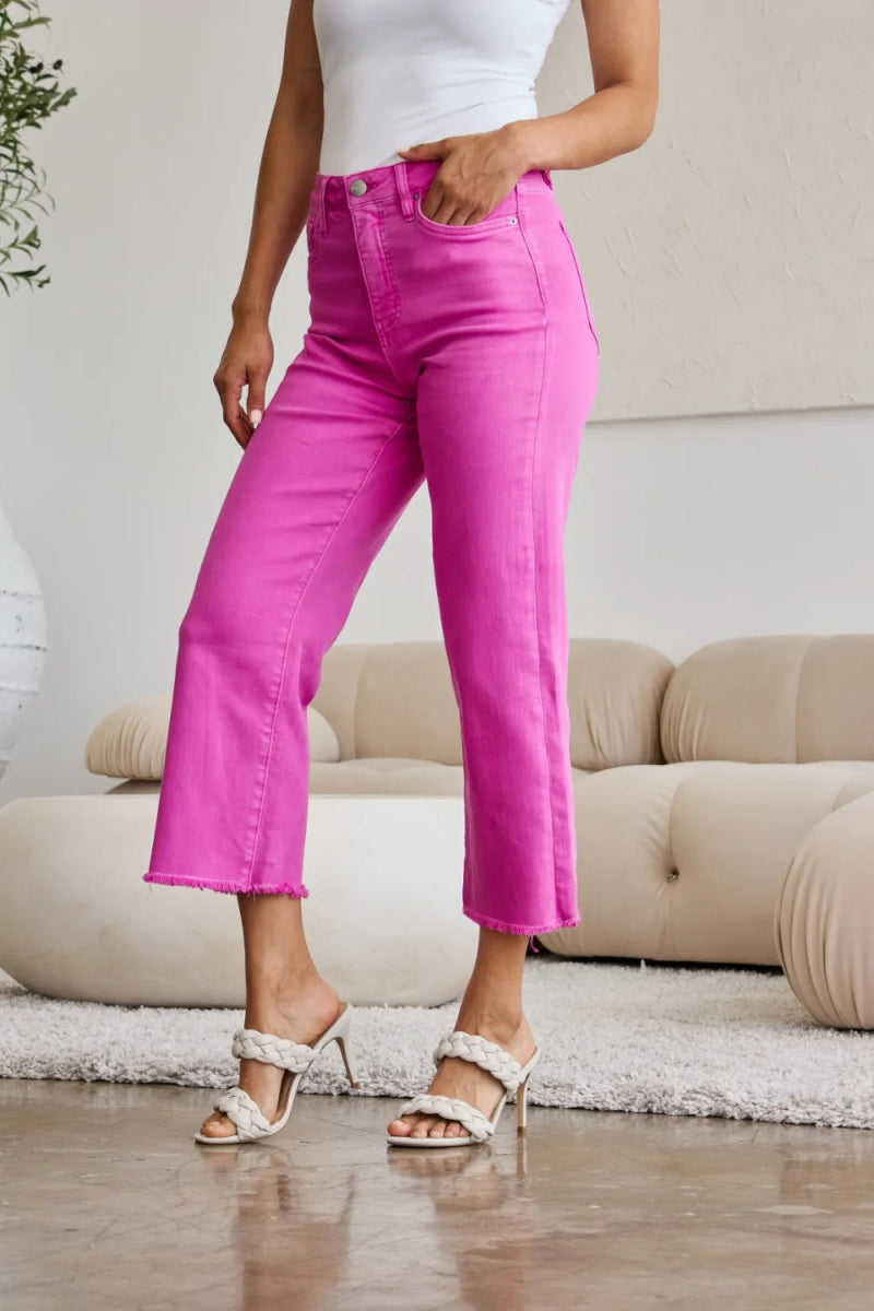 RFM Crop Chloe Full Size Tummy Control High Waist Jeans - Love Salve