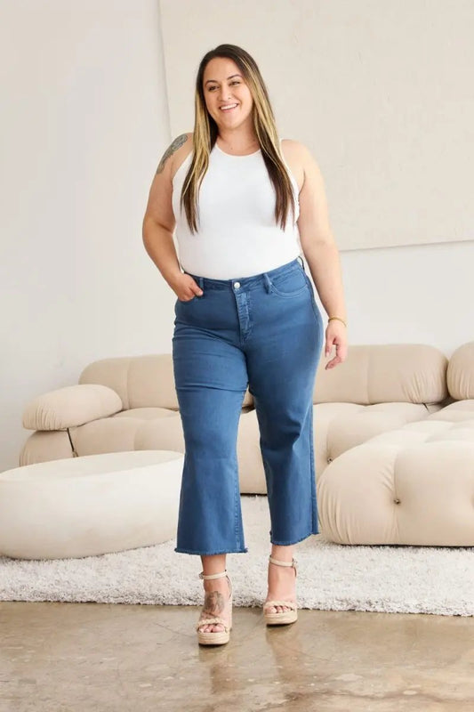 RFM Crop Chloe Full Size Tummy Control High Waist Jeans - Love Salve