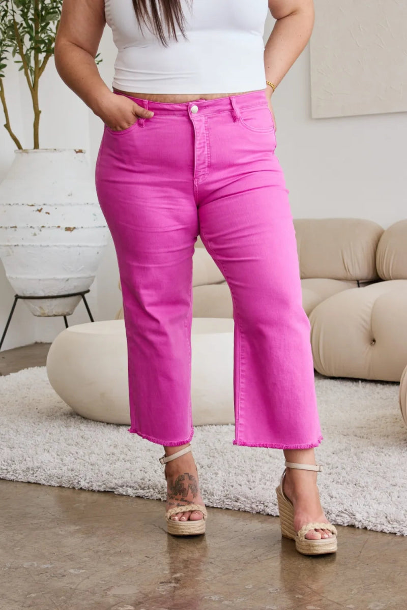 RFM Crop Chloe Full Size Tummy Control High Waist Jeans - Love Salve