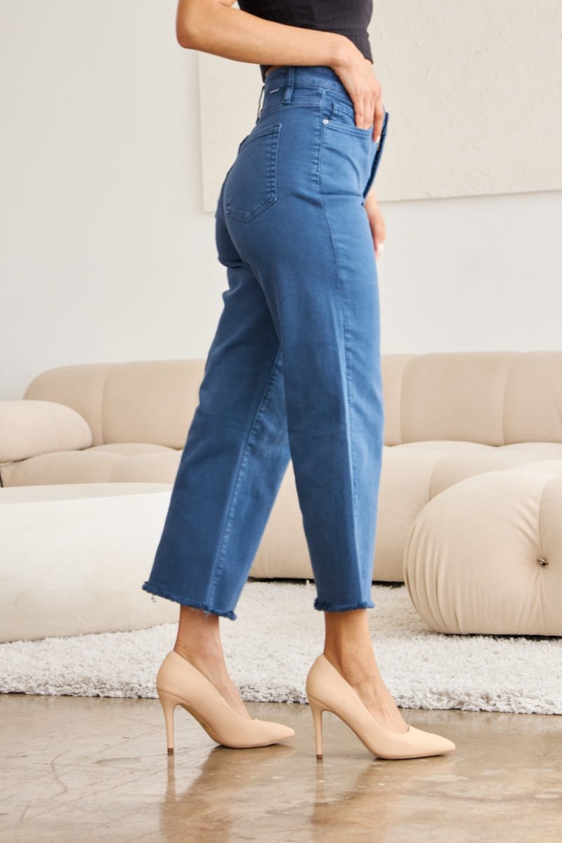 RFM Crop Chloe Full Size Tummy Control High Waist Jeans - Love Salve