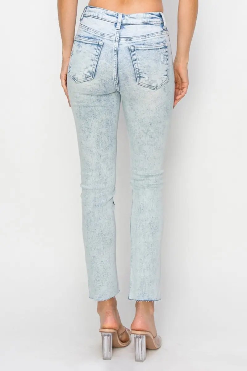 Risen Full Size High Rise Distressed Skinny Jeans for Women - Love Salve