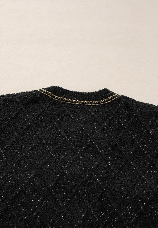 Round Neck Button Up Long Sleeve Cardigan - Love Salve