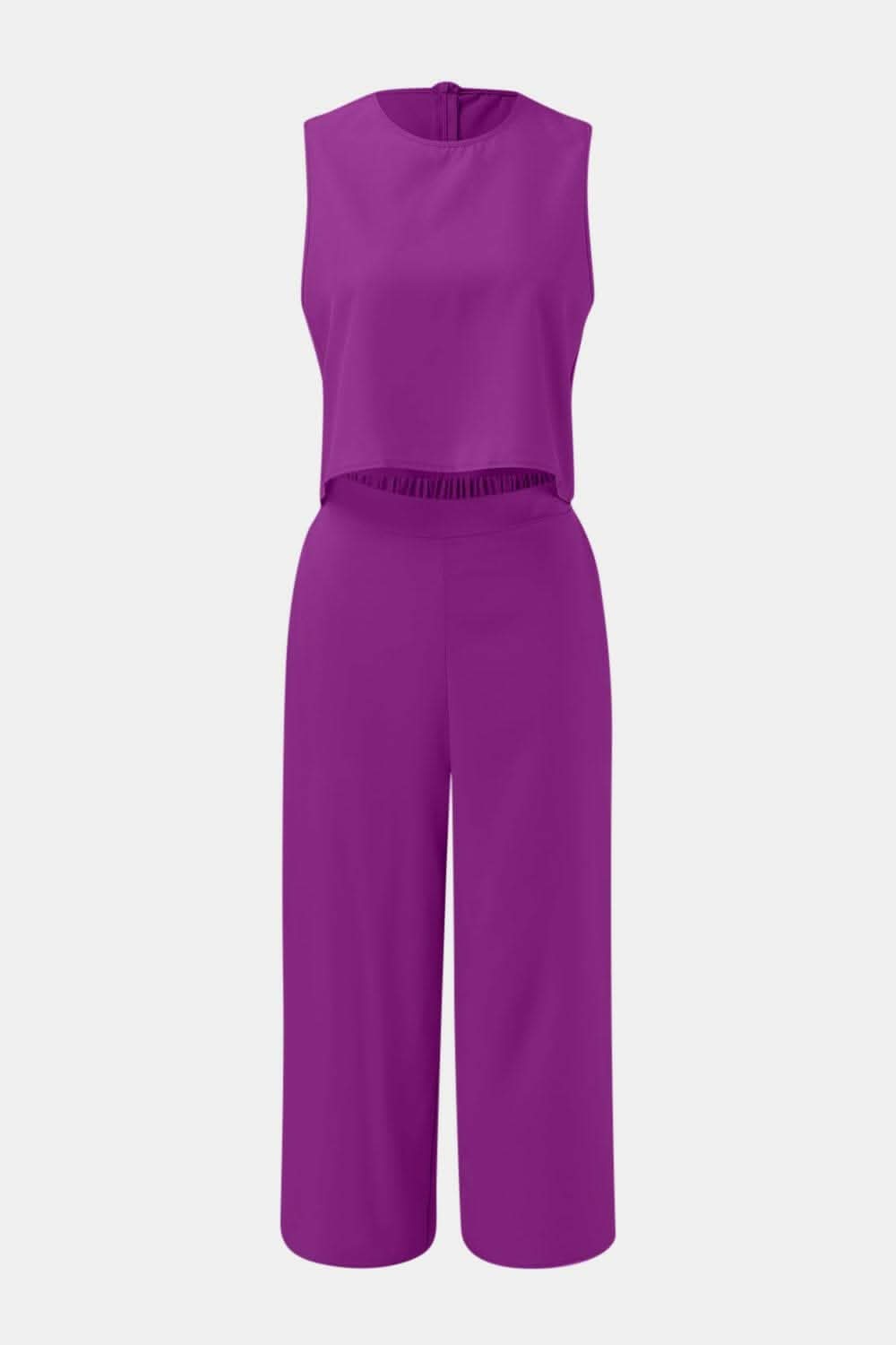 Casual Chic Two-Piece Set with Round Neck Top and Wide Leg PantsUpgrade Your Everyday Style with Our Casual Chic Two-Piece Set
Effortlessly chic and versatile, this two-piece set is a must-have for your wardrobe.
Featuring a Love Salve Round Neck Topjust arrived