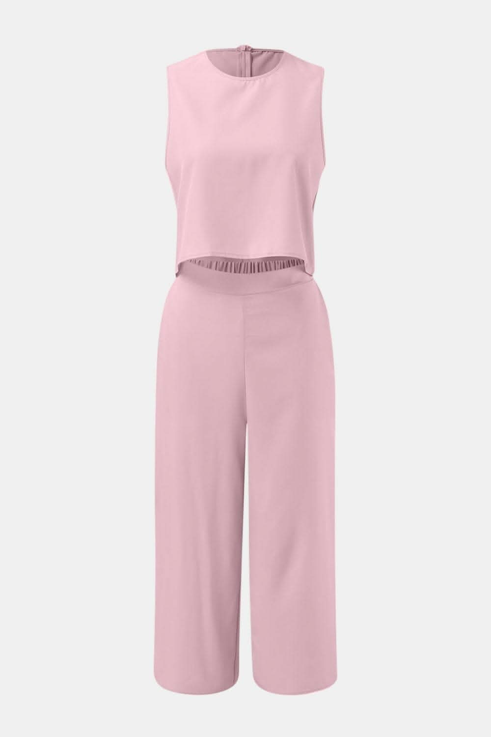 Casual Chic Two-Piece Set with Round Neck Top and Wide Leg PantsUpgrade Your Everyday Style with Our Casual Chic Two-Piece Set
Effortlessly chic and versatile, this two-piece set is a must-have for your wardrobe.
Featuring a Love Salve Round Neck Topjust arrived