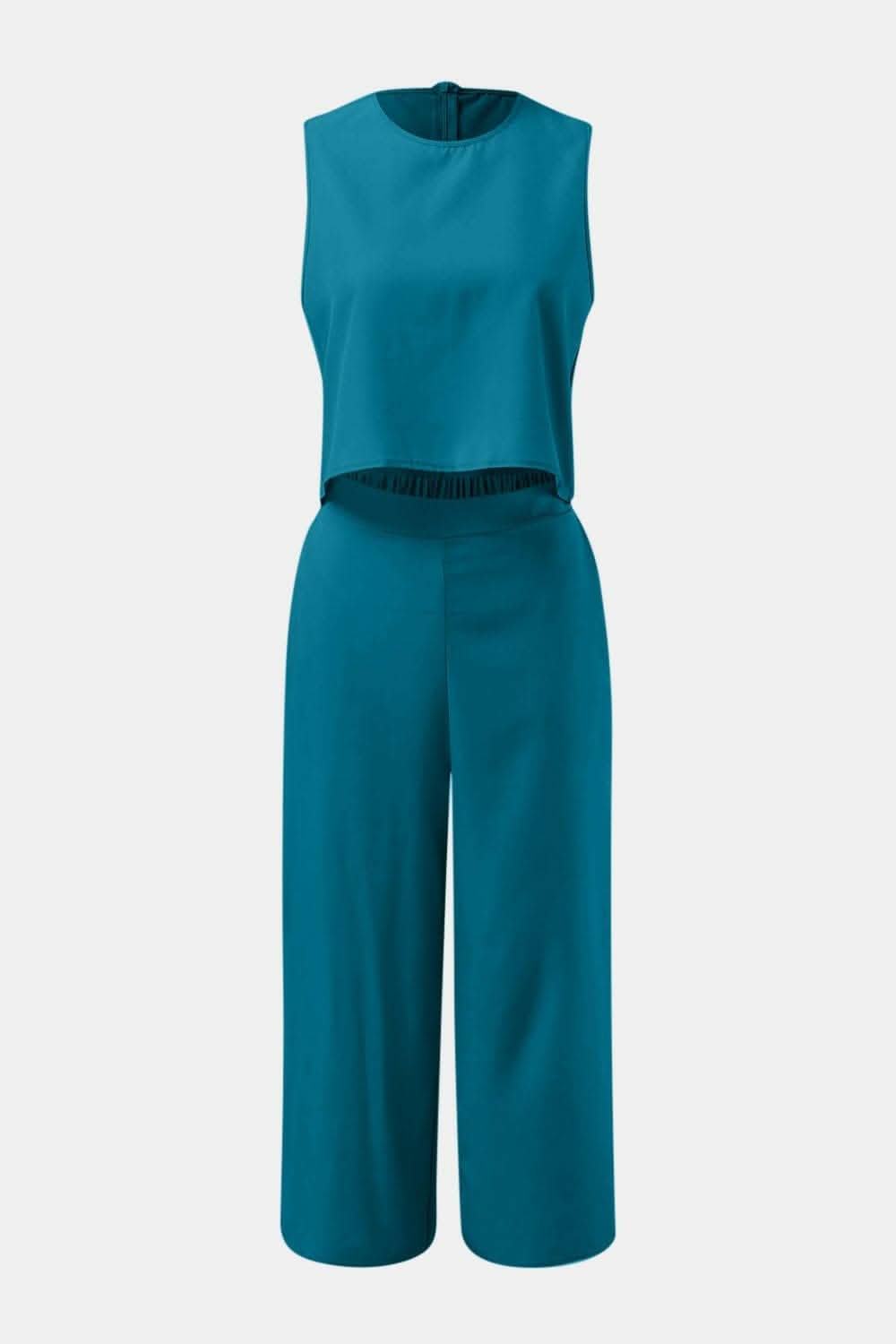 Casual Chic Two-Piece Set with Round Neck Top and Wide Leg PantsUpgrade Your Everyday Style with Our Casual Chic Two-Piece Set
Effortlessly chic and versatile, this two-piece set is a must-have for your wardrobe.
Featuring a Love Salve Round Neck Topjust arrived