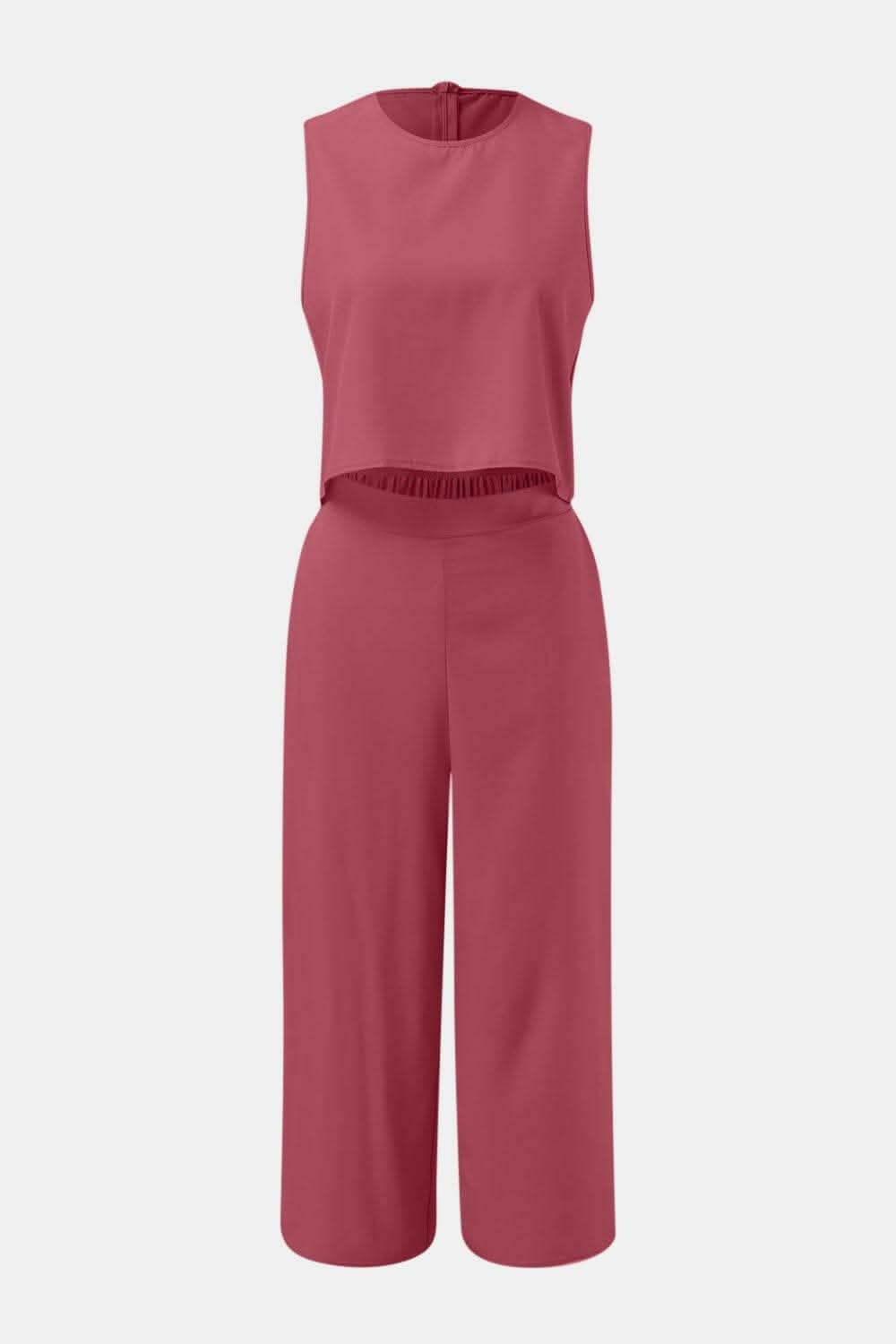 Casual Chic Two-Piece Set with Round Neck Top and Wide Leg PantsUpgrade Your Everyday Style with Our Casual Chic Two-Piece Set
Effortlessly chic and versatile, this two-piece set is a must-have for your wardrobe.
Featuring a Love Salve Round Neck Topjust arrived