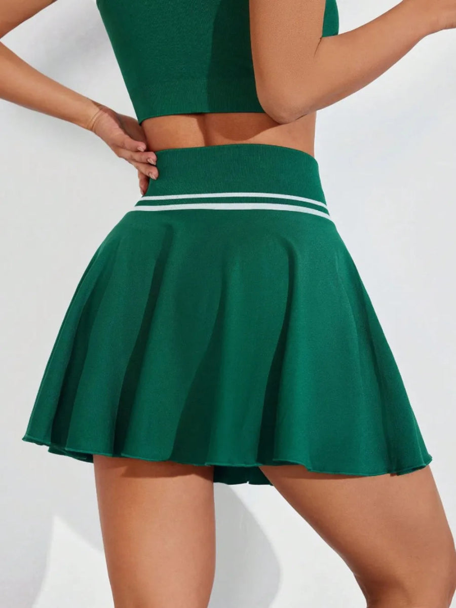 Ruched High Waist Mini Active Skirt for Women Fitness - Love Salve