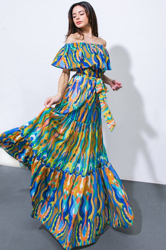 DARE TO BE YOU WOVEN MAXI DRESS Flying Tomato